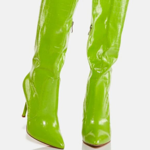 Green Simmi Normen Knee High Boots  ( BRAND NEW !!!! ) - Picture 6 of 8
